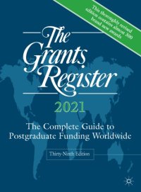 cover of the book The Grants Register 2021