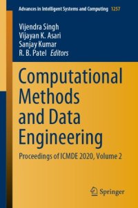 cover of the book Computational Methods and Data Engineering: Proceedings of ICMDE 2020, Volume 2