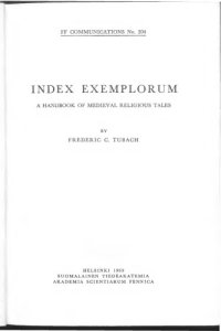 cover of the book Index Exemplorum: A Handbook of Medieval Religious Tales