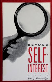 cover of the book Beyond self-interest