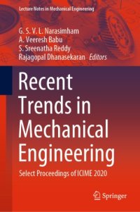 cover of the book Recent Trends in Mechanical Engineering : Select Proceedings of ICIME 2020