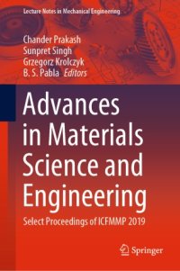 cover of the book Advances in Materials Science and Engineering: Select Proceedings of ICFMMP 2019