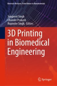 cover of the book 3D Printing in Biomedical Engineering