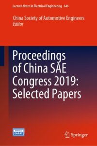 cover of the book Proceedings of China SAE Congress 2019: Selected Papers