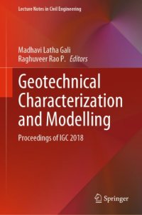 cover of the book Geotechnical Characterization and Modelling: Proceedings of IGC 2018