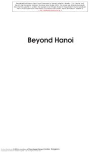 cover of the book Beyond Hanoi : local government in Vietnam