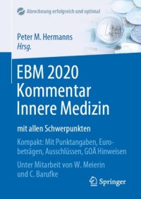 cover of the book EBM 2020 Kommentar Innere Medizin mit allen Schwerpunkten: Kompakt: Mit Punktangaben, Eurobeträgen, Ausschlüssen, GOÄ Hinweisen