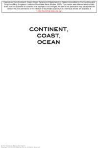 cover of the book Continent, coast, ocean : dynamics of regionalism in eastern Asia