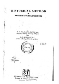 cover of the book Historical Method in Relation to Indian History