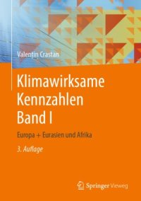 cover of the book Klimawirksame Kennzahlen Band I: Europa + Eurasien und Afrika