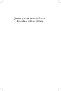 cover of the book Jóvenes aymaras, sus movimientos, demandas y políticas públicas