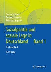 cover of the book Sozialpolitik und soziale Lage in Deutschland: Ein Handbuch