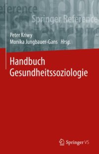 cover of the book Handbuch Gesundheitssoziologie