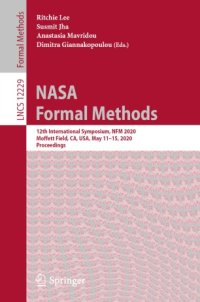 cover of the book NASA Formal Methods: 12th International Symposium, NFM 2020, Moffett Field, CA, USA, May 11–15, 2020, Proceedings