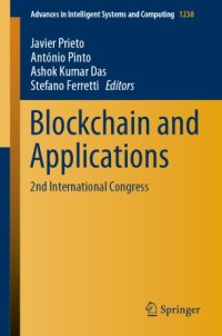 cover of the book Blockchain and Applications: 2nd International Congress