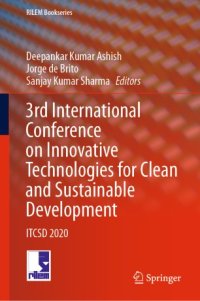 cover of the book 3rd International Conference on Innovative Technologies for Clean and Sustainable Development: ITCSD 2020