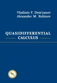 cover of the book Quasidifferential calculus