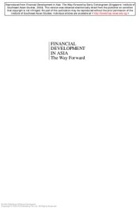 cover of the book Financial development in Asia : the way forward