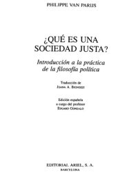 cover of the book Que Es Una Sociedad Justa