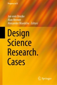 cover of the book Design Science Research. Cases