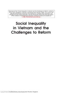 cover of the book Social inequality in Vietnam and the challenges to reform