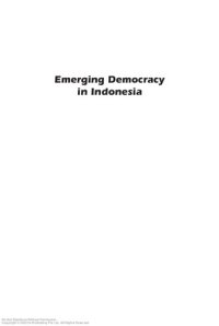 cover of the book Emerging democracy in Indonesia