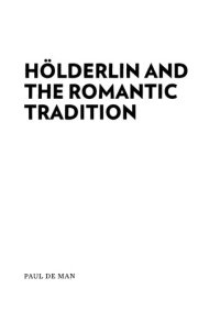 cover of the book Hölderlin and the Romantic Tradition