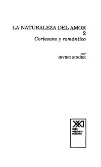 cover of the book La naturaleza del amor:Cortesano y romantico- Tomo II