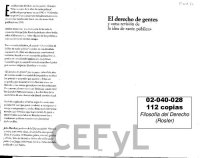 cover of the book El Derecho De Gentes