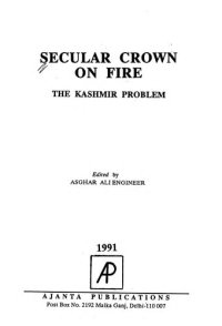 cover of the book Secular crown on fire : the Kashmir problem