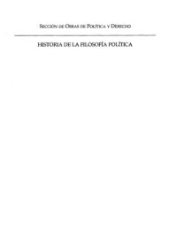 cover of the book Historia De La Filosofia Politica