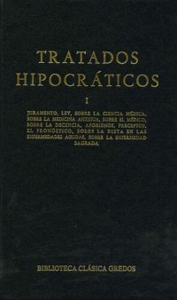 cover of the book Tratados hipocráticos I: 1 (Biblioteca Clásica Gredos)