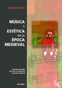 cover of the book Música y estética en la Época Medieval