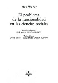 cover of the book El problema de la irracionalidad en las ciencias sociales