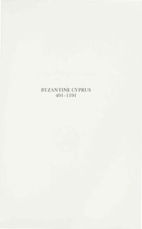 cover of the book Byzantine Cyprus, 491-1191