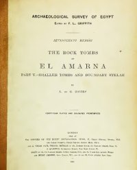 cover of the book The Rock Tombs of El Amarna. Part V. - Smaller Tombs and Boundary Stelae