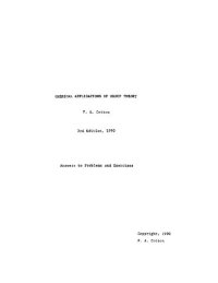 cover of the book Chemical Applications of Group Theory Solutions