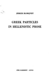 cover of the book Greek Particles in Hellenistic Prose