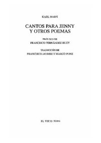 cover of the book Cantos Para Jenny Y Otros Poemas