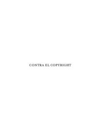 cover of the book Contra el copyright