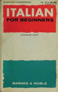 cover of the book Italian for beginners