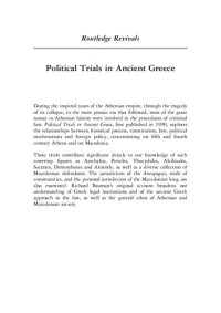 cover of the book Political Trials in Ancient Greece