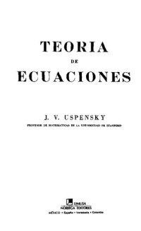 cover of the book Teoria De Ecuaciones