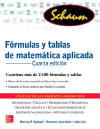 cover of the book Fórmulas y tablas de matemática aplicada