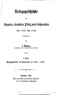 cover of the book Kriegsgeschichte und Kriegswesen um 1347-1458