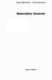 cover of the book Matematica generale