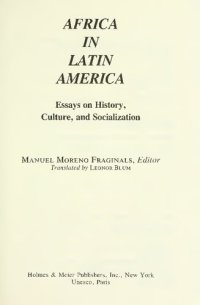 cover of the book Africa in Latin America: Essays on HIstory, Culture, and Socialization