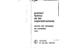 cover of the book Gramsci, teórico de las superestructuras