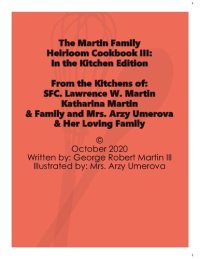 cover of the book The Martin Family   Heirloom Cookbook III