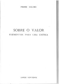 cover of the book Sobre o valor